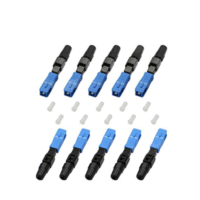 Singlemode Fiber Optic 3.0mm FTTH Products SC UPC Fast Connector 60mm
