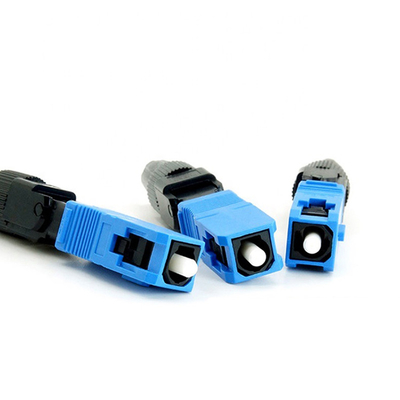 Singlemode Fiber Optic 3.0mm FTTH Products SC UPC Fast Connector 60mm